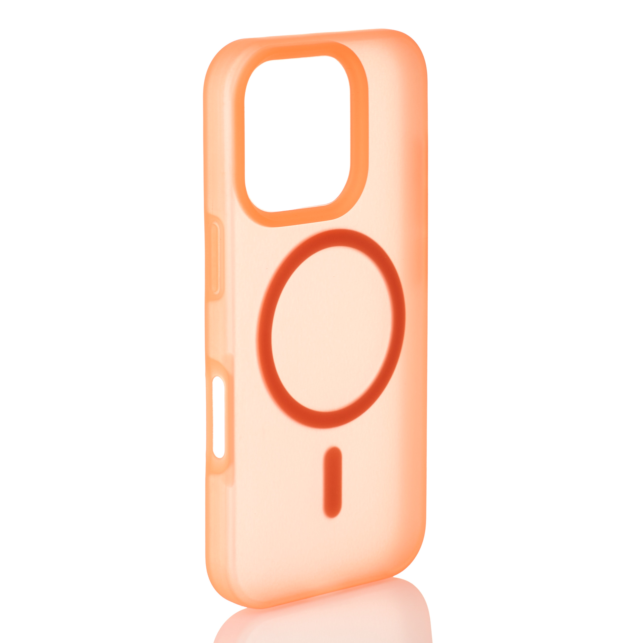Силиконовый чехол SOFT MATT с поддержкой MagSafe для iPhone 16 Pro Max orange