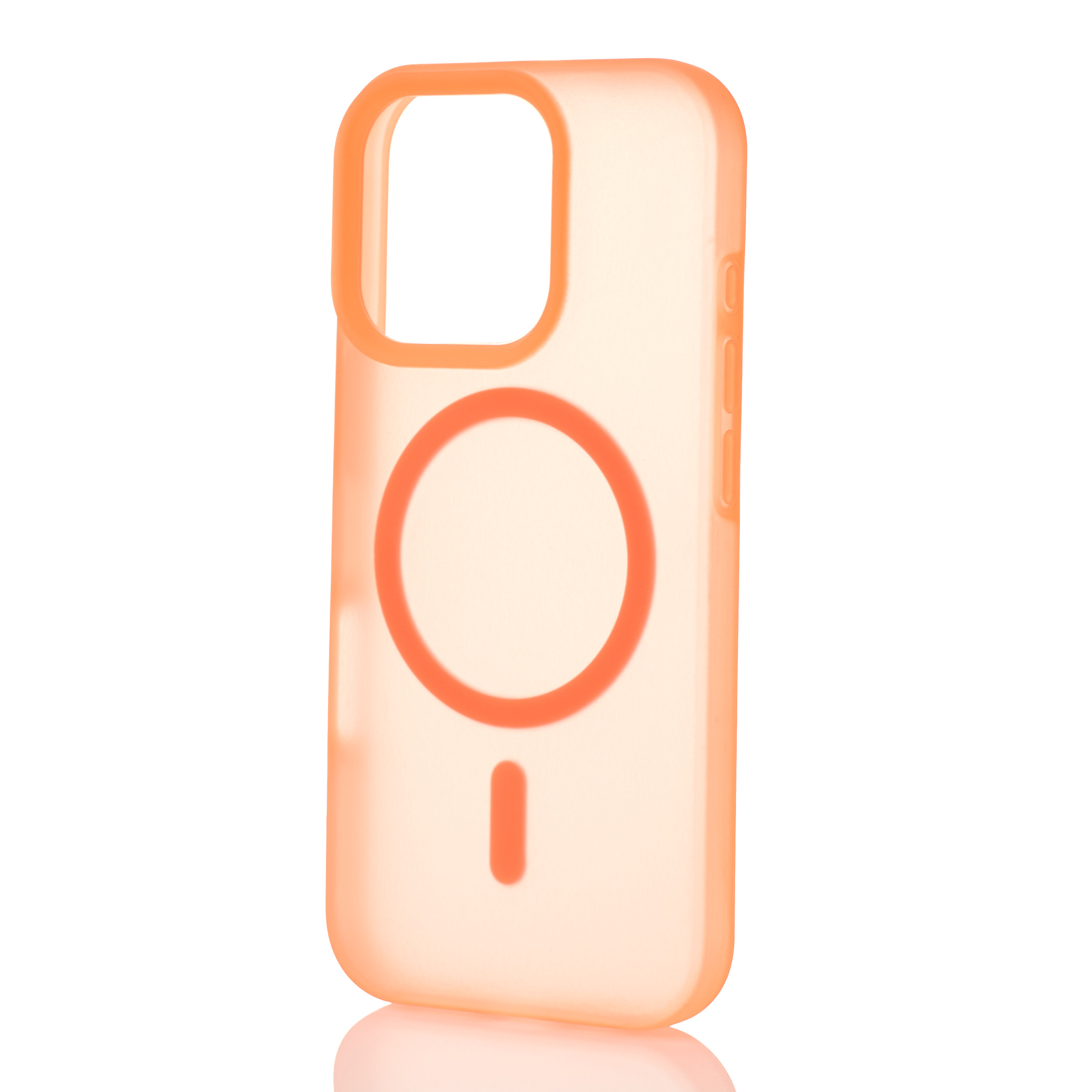Силиконовый чехол SOFT MATT с поддержкой MagSafe для iPhone 16 Pro Max orange