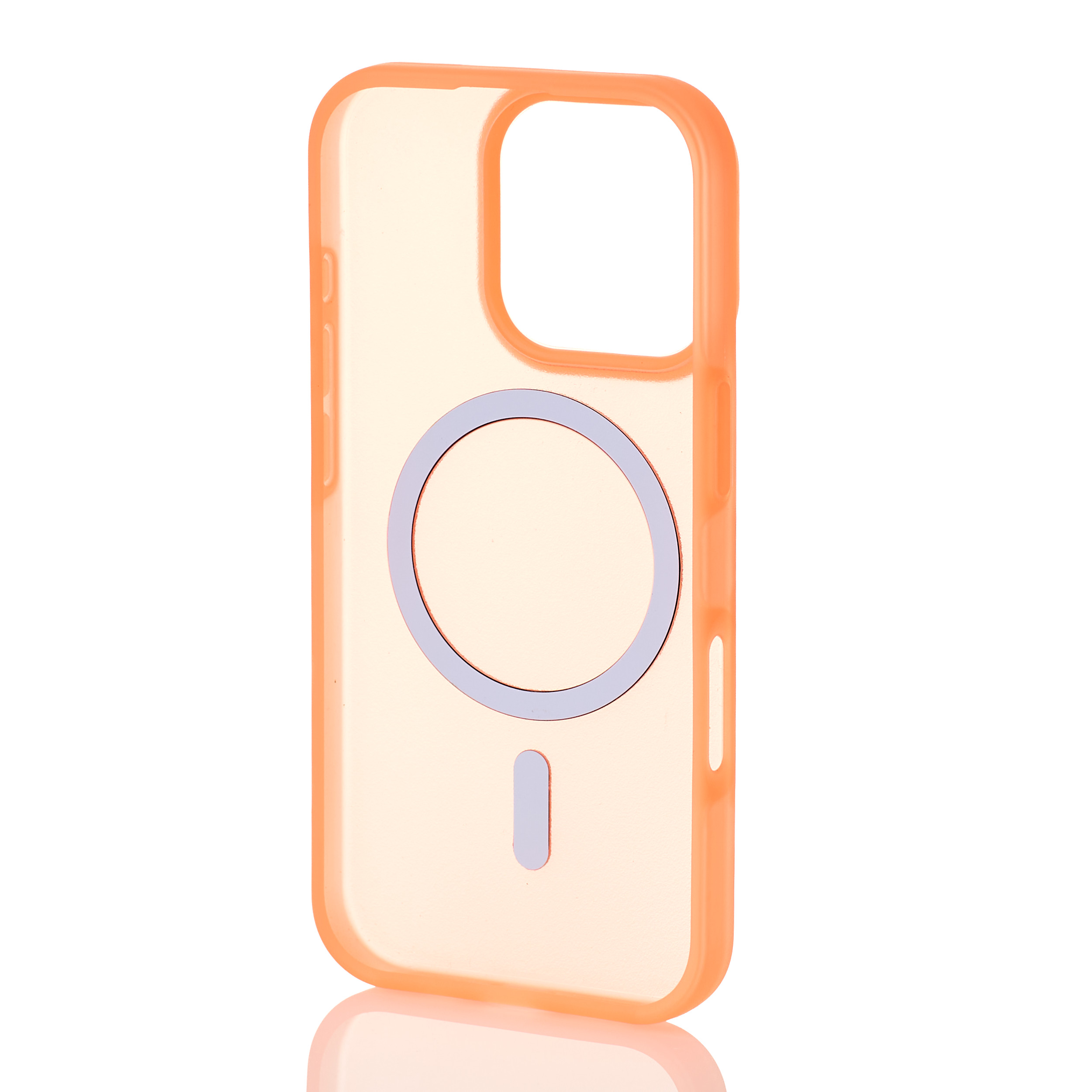 Силиконовый чехол SOFT MATT с поддержкой MagSafe для iPhone 16 Pro Max orange