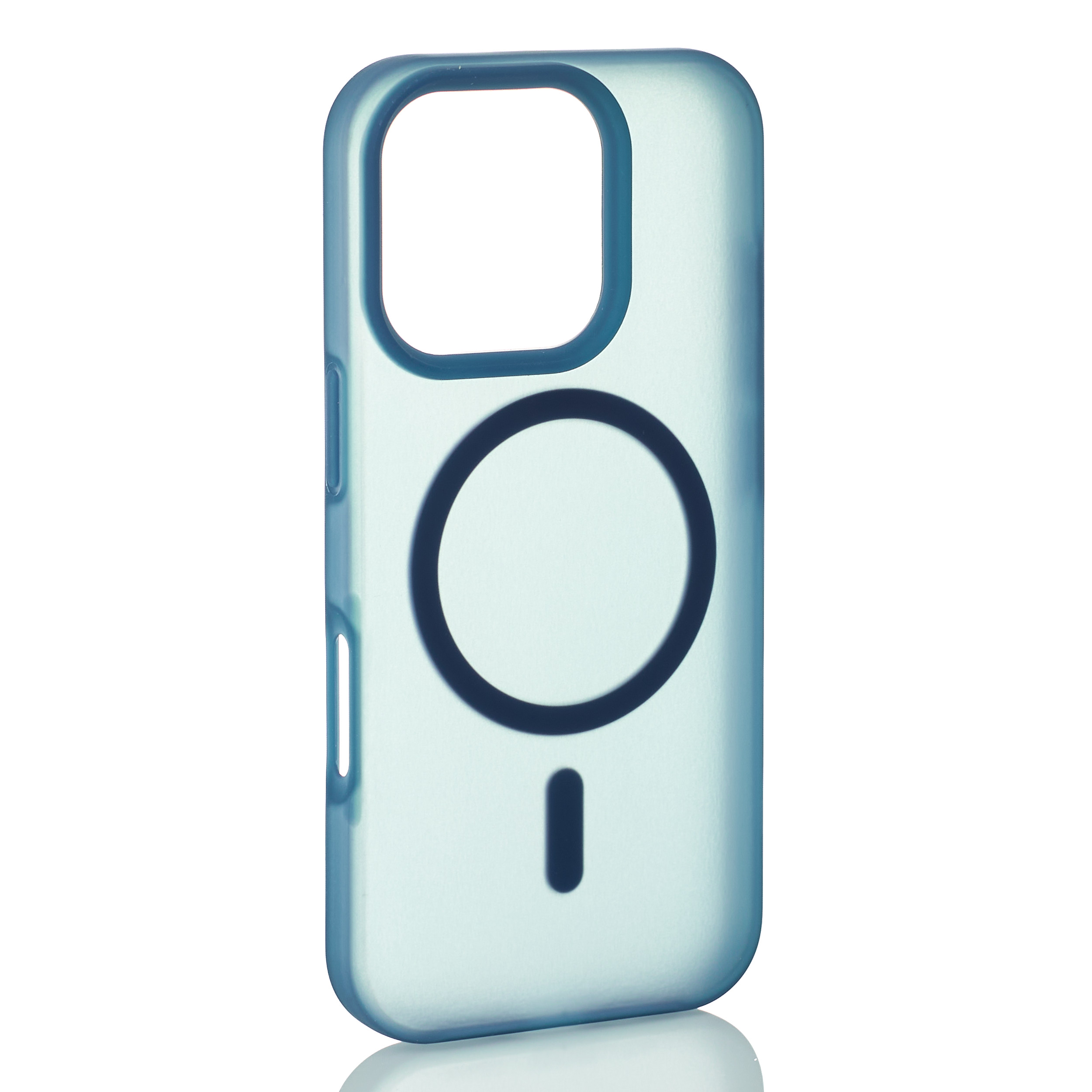 Силиконовый чехол SOFT MATT с поддержкой MagSafe для iPhone 16 Pro dark blue