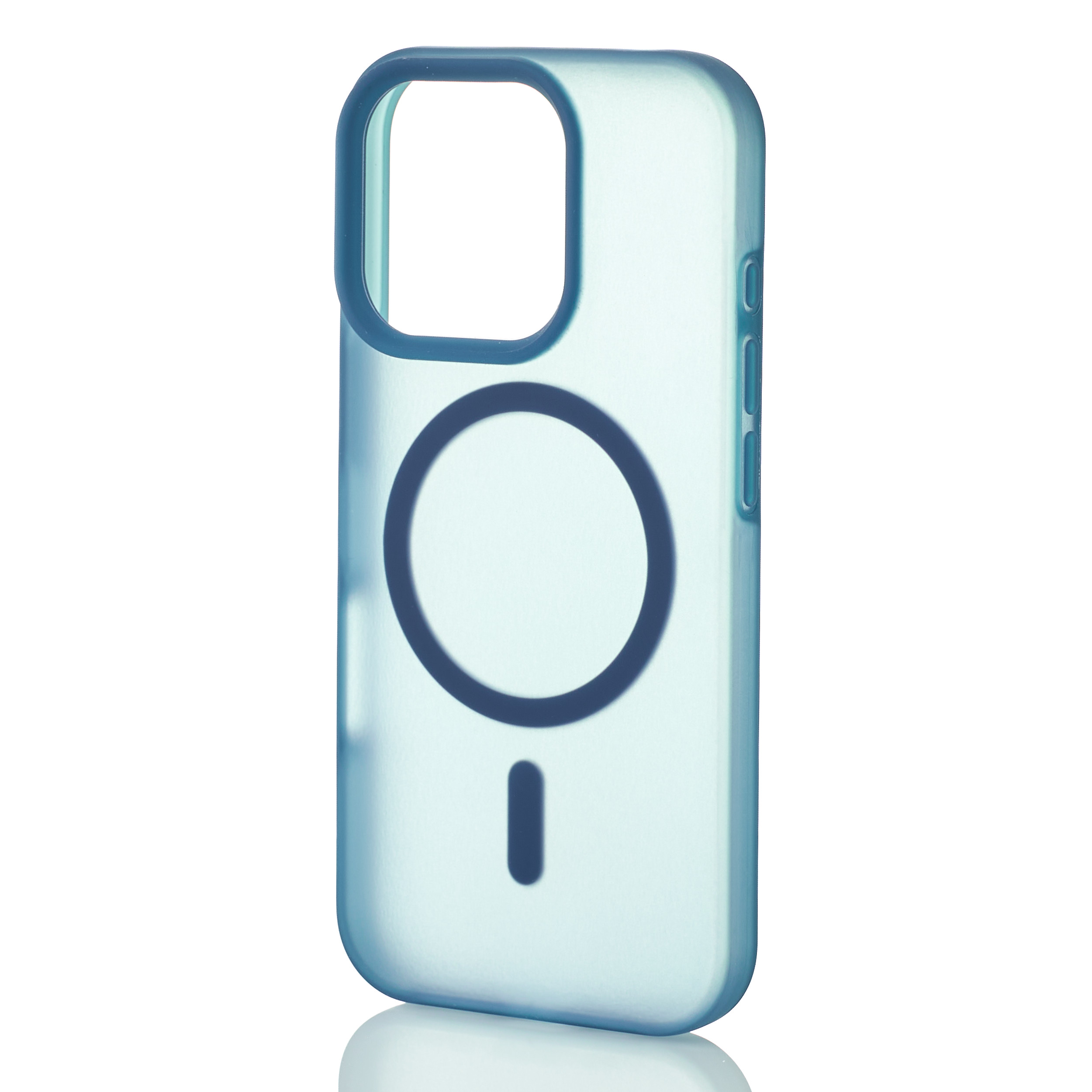 Силиконовый чехол SOFT MATT с поддержкой MagSafe для iPhone 16 Pro Max dark blue