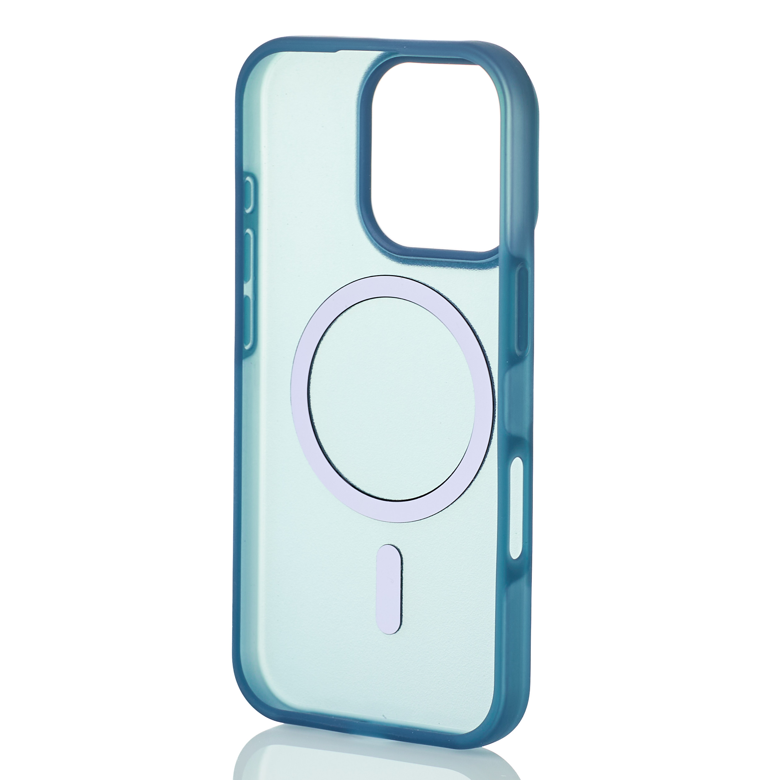 Силиконовый чехол SOFT MATT с поддержкой MagSafe для iPhone 16 Pro Max dark blue