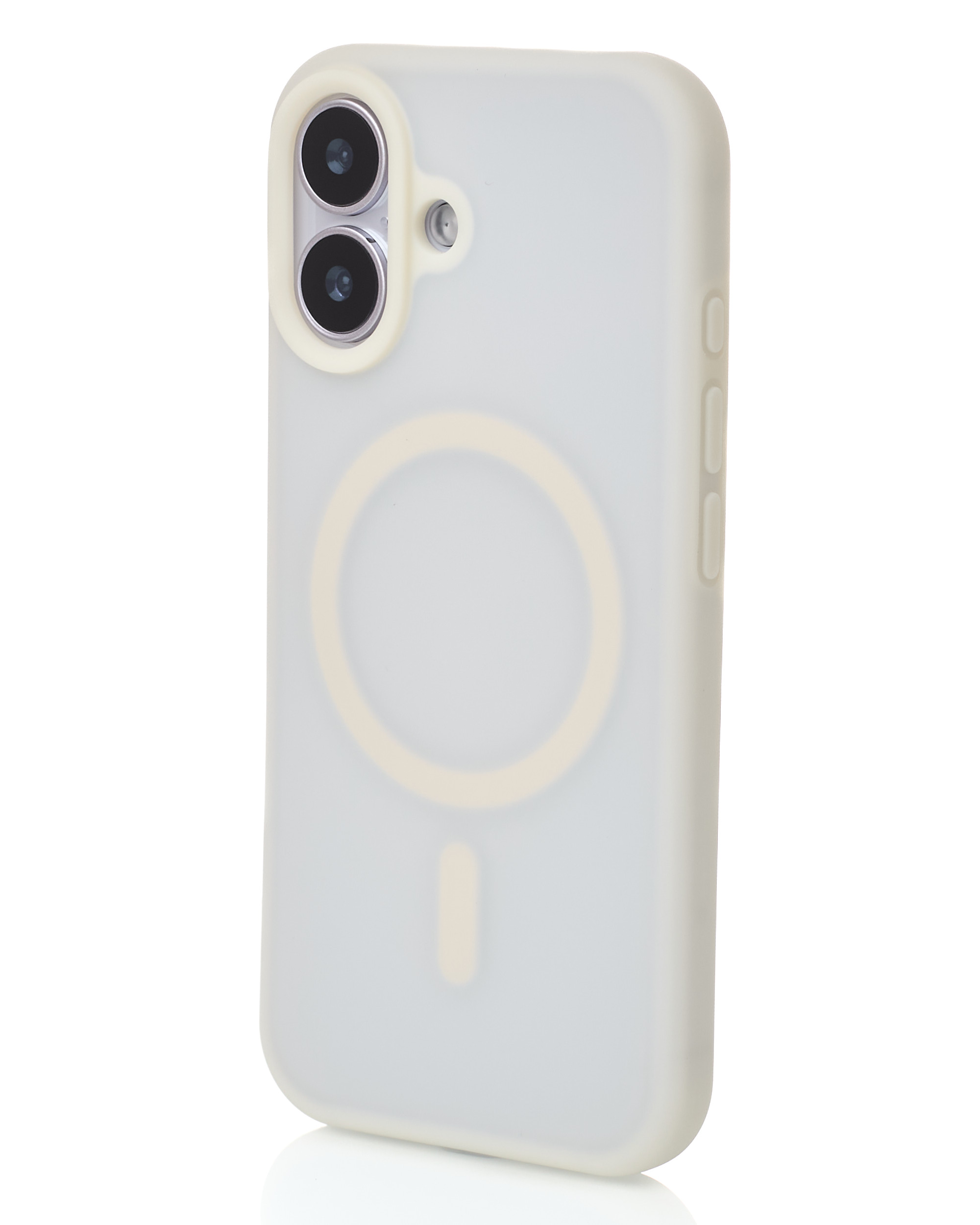 Силиконовый чехол SOFT MATT с поддержкой MagSafe для iPhone 17 antique white