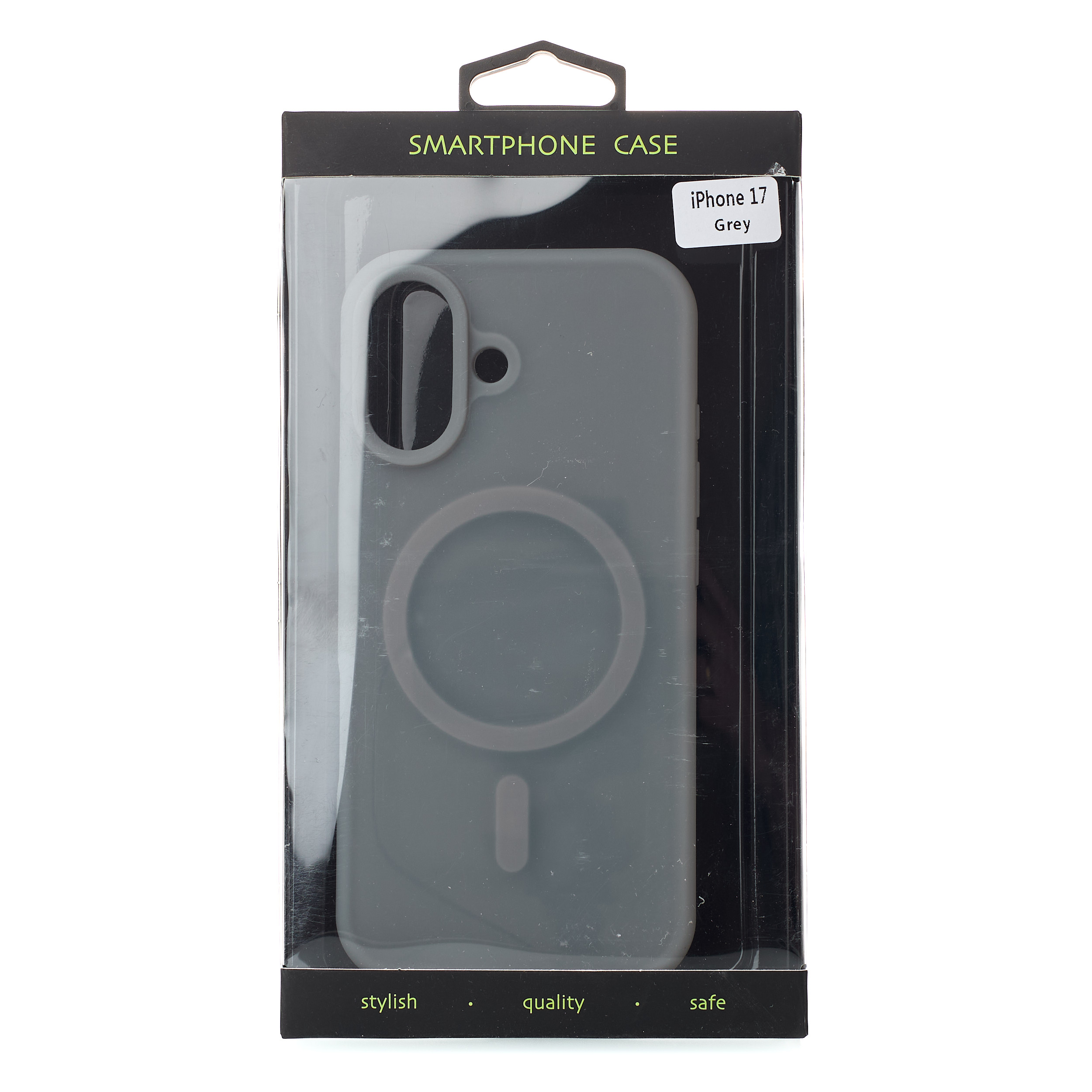 Силиконовый чехол SOFT MATT с поддержкой MagSafe для iPhone 17 grey