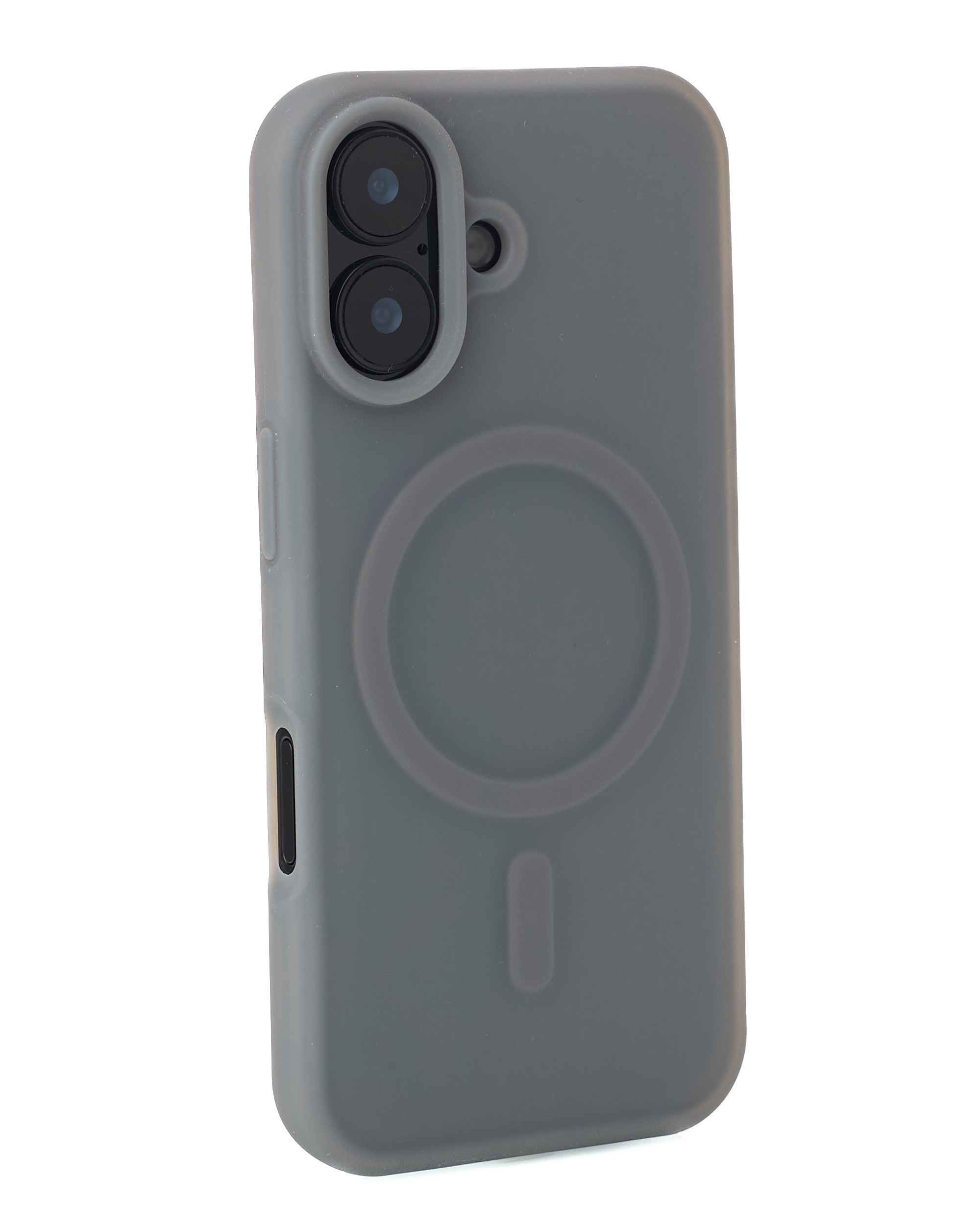 Силиконовый чехол SOFT MATT с поддержкой MagSafe для iPhone 17 grey