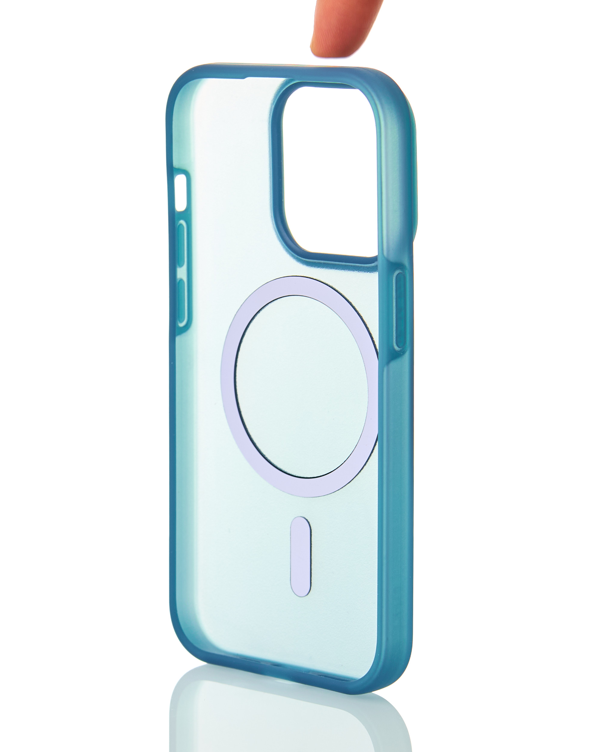 Силиконовый чехол SOFT MATT с поддержкой MagSafe для iPhone 15 dark blue