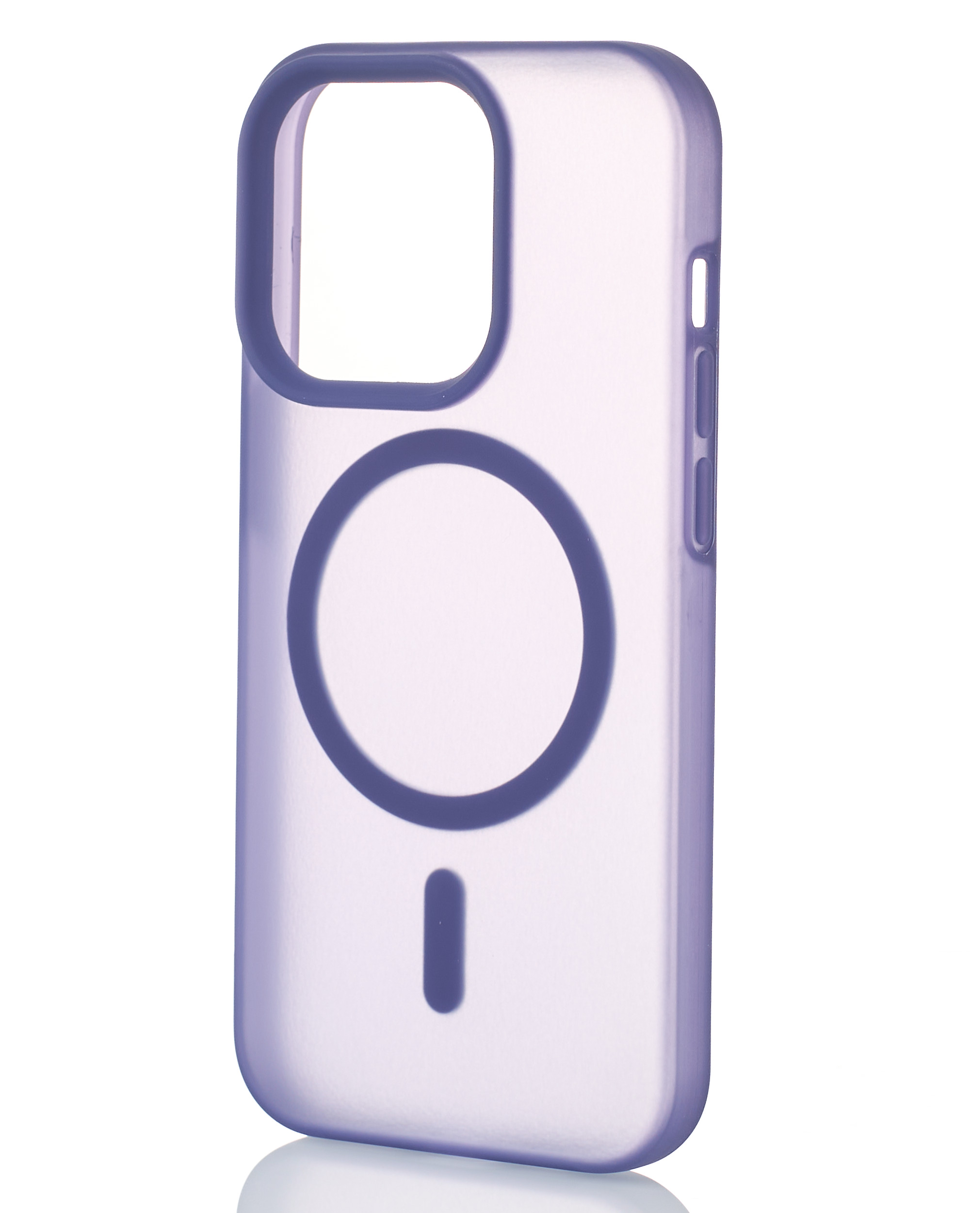 Силиконовый чехол SOFT MATT с поддержкой MagSafe для iPhone 14 Pro dark purple