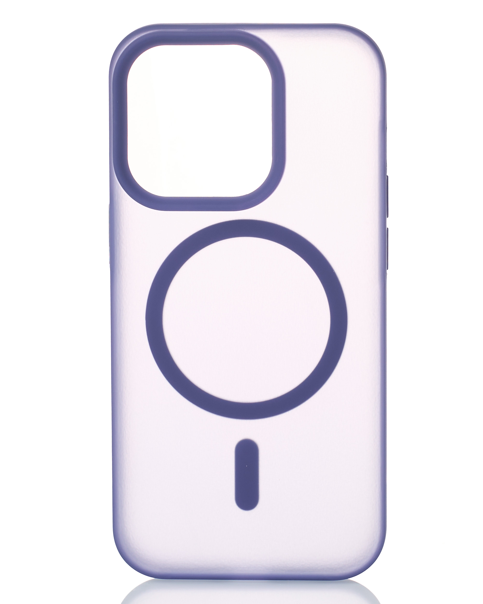 Силиконовый чехол SOFT MATT с поддержкой MagSafe для iPhone 14 Pro Max dark purple