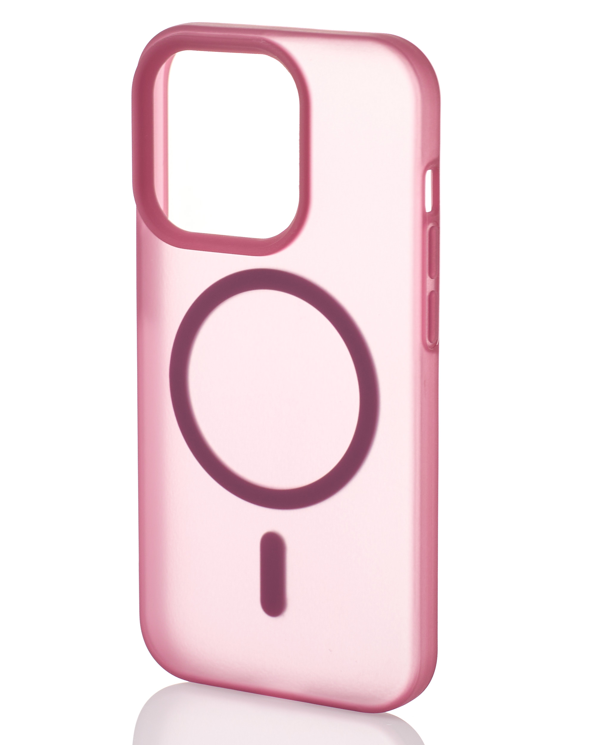 Силиконовый чехол SOFT MATT с поддержкой MagSafe для iPhone 12/12 Pro cherry red