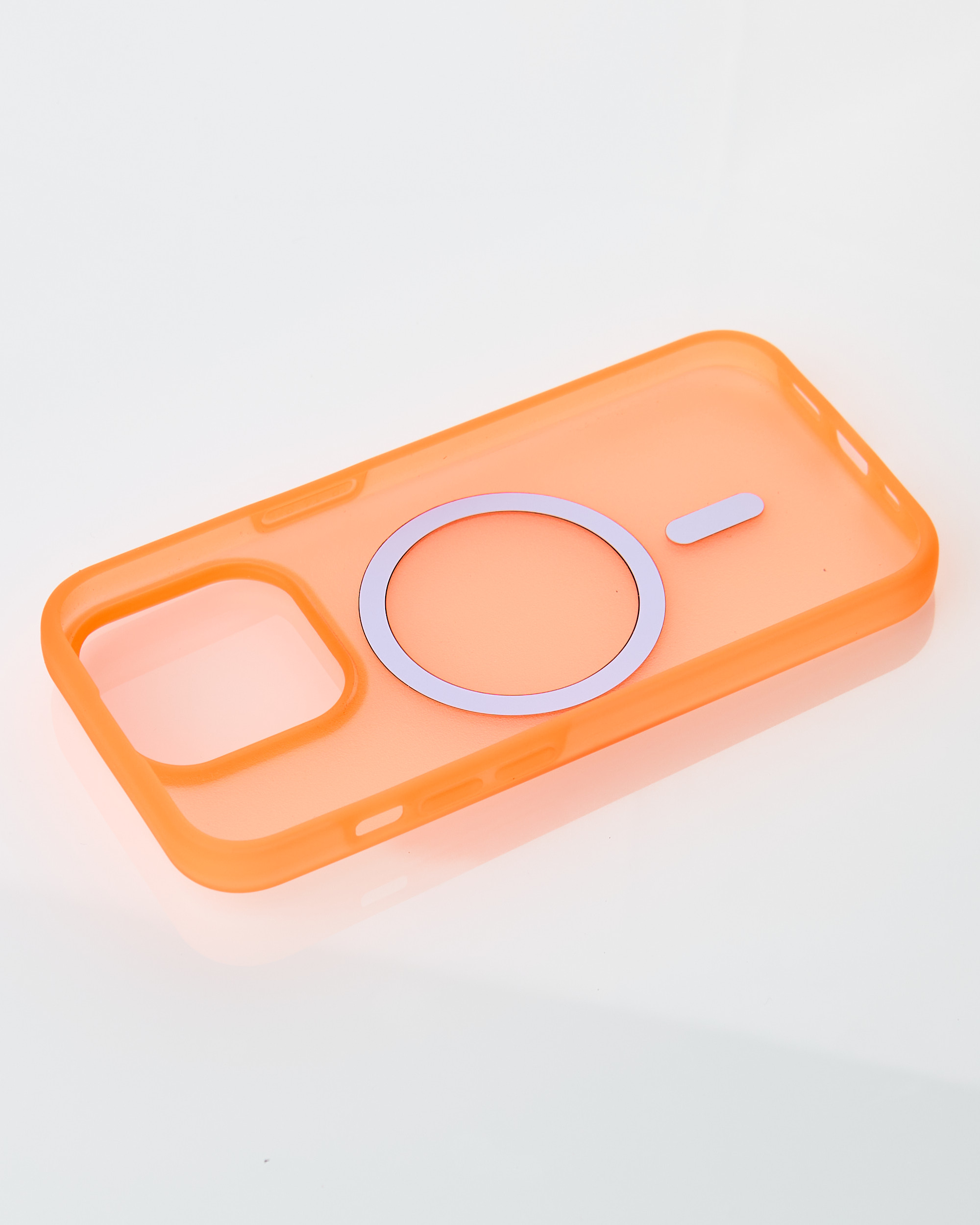 Силиконовый чехол SOFT MATT с поддержкой MagSafe для iPhone 12/12 Pro orange