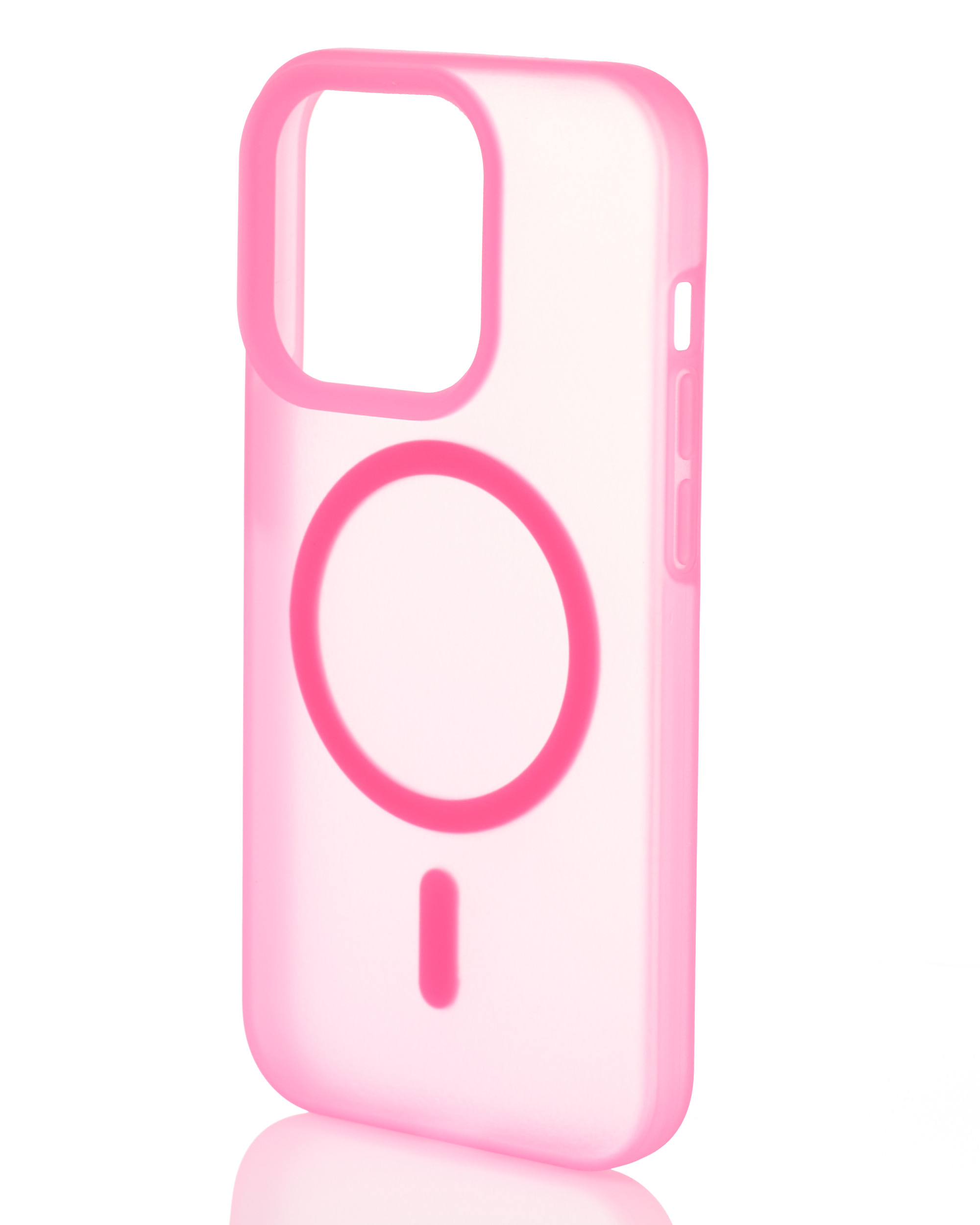 Силиконовый чехол SOFT MATT с поддержкой MagSafe для iPhone 13 Pro rose red