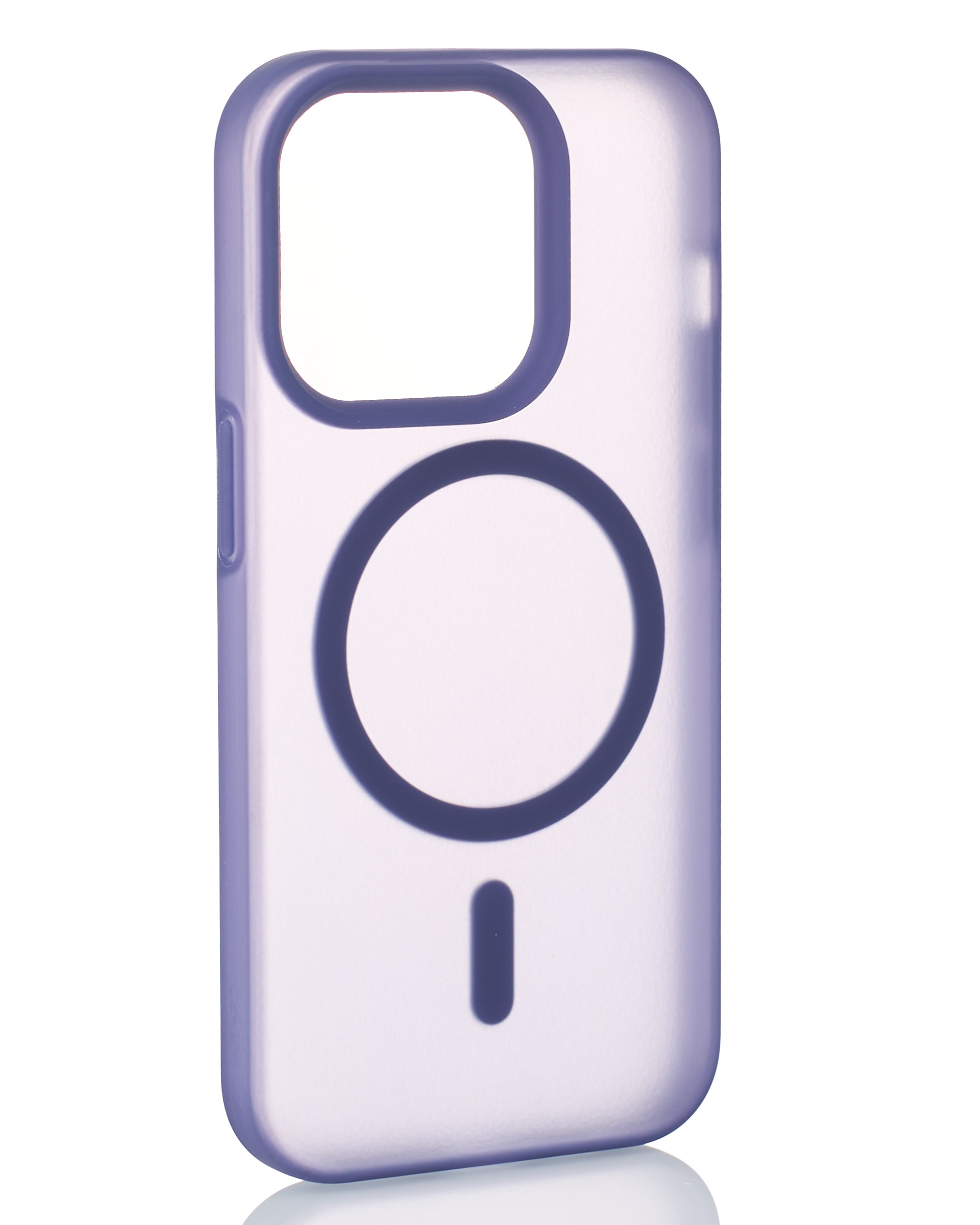 Силиконовый чехол SOFT MATT с поддержкой MagSafe для iPhone 13/14 dark purple