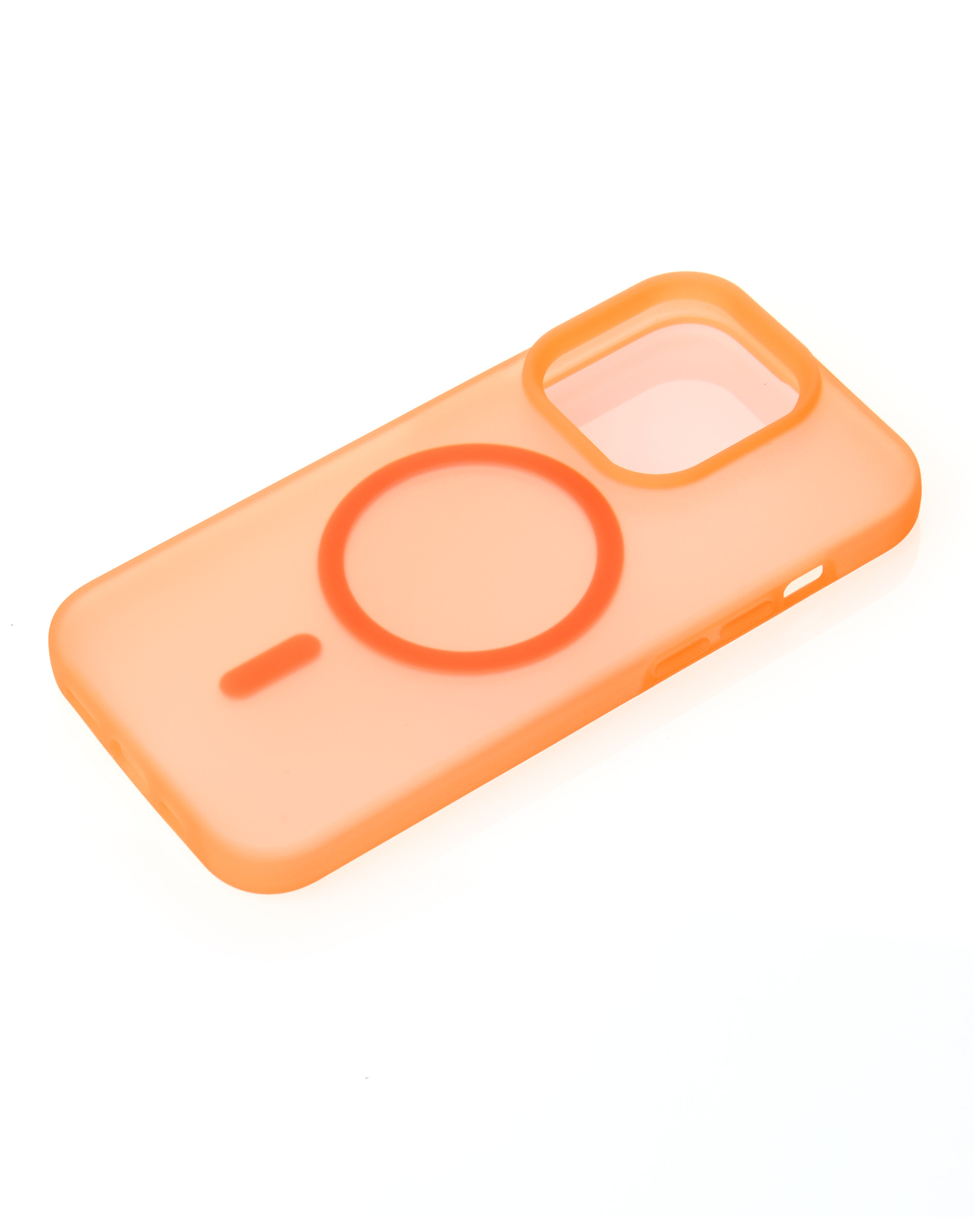 Силиконовый чехол SOFT MATT с поддержкой MagSafe для iPhone 12/12 Pro orange