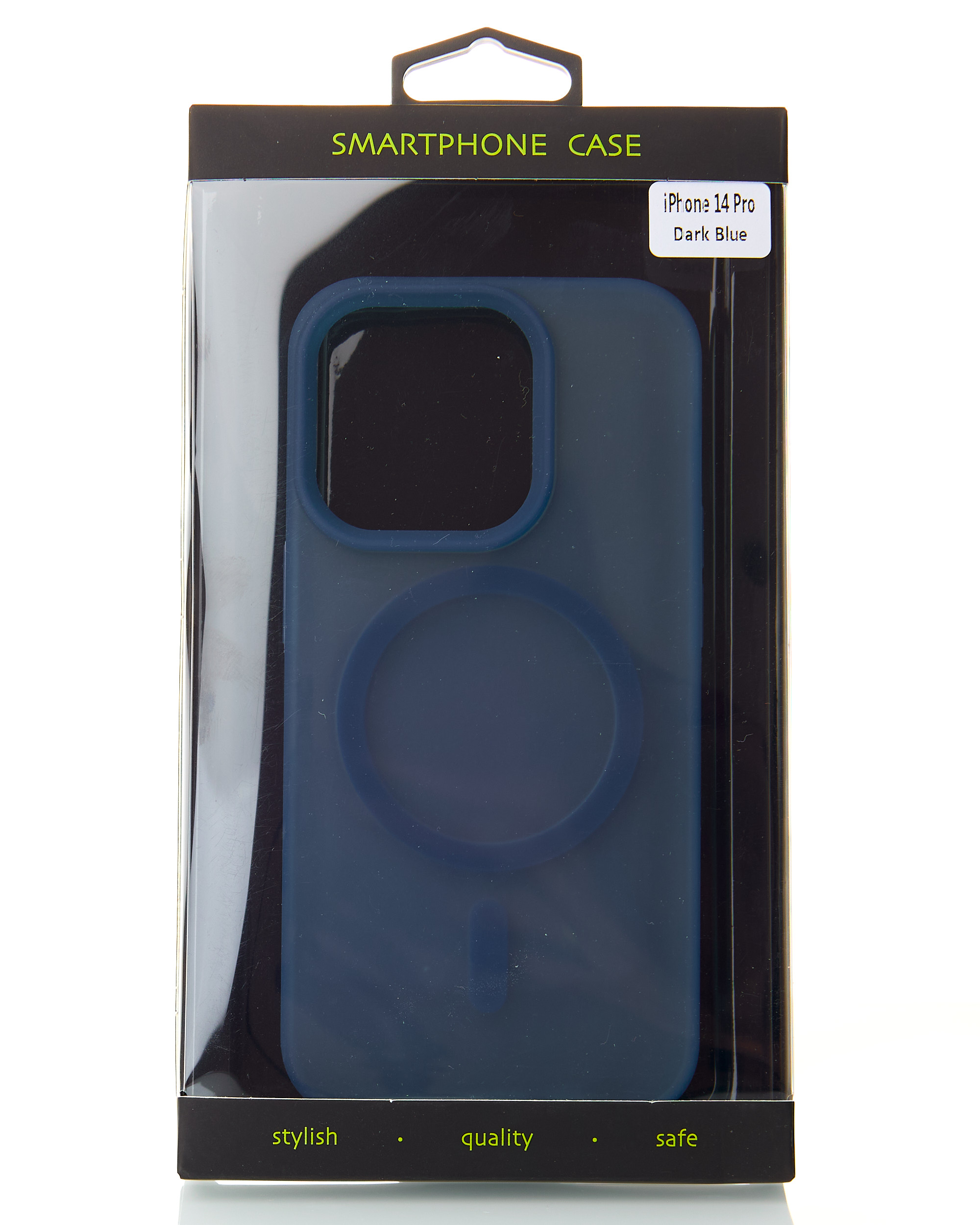 Силиконовый чехол SOFT MATT с поддержкой MagSafe для iPhone 14 Pro dark blue