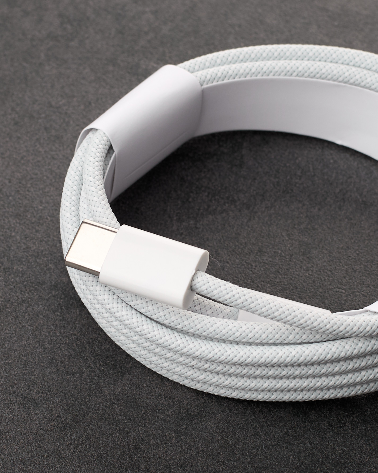 USB cable Foxconn Type-C to Type-C тканевый (тех. пакет) 2м. белый