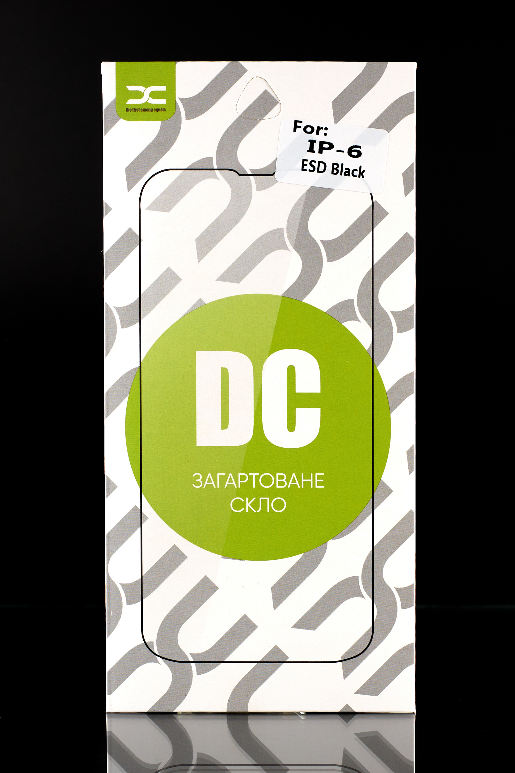 Защитное стекло DC для iPhone 6 черный