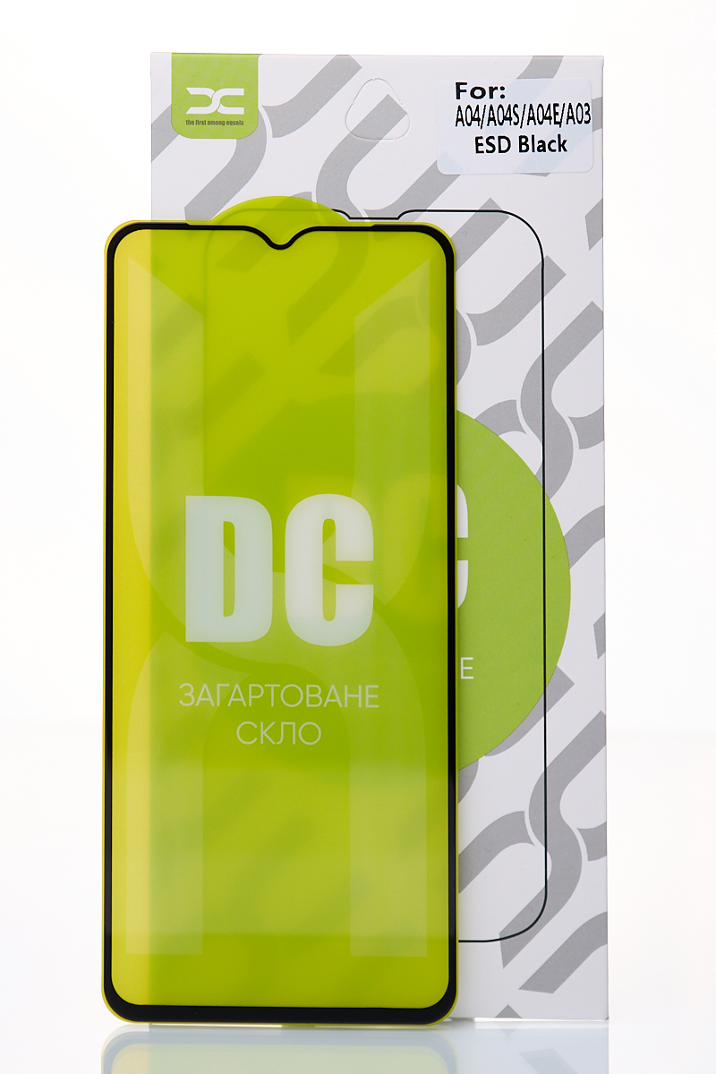 Защитное стекло DC для Samsung A02 / A02S / A03 / A03S / A04 / A04S / A04E / A12 / A23 / M12 / M13 / M23 / M33 черный