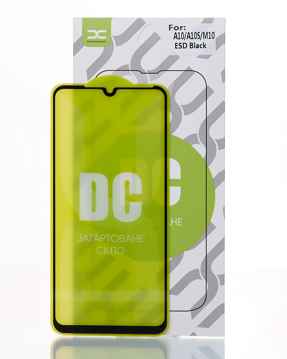 Защитное стекло DC для Samsung A10 черный