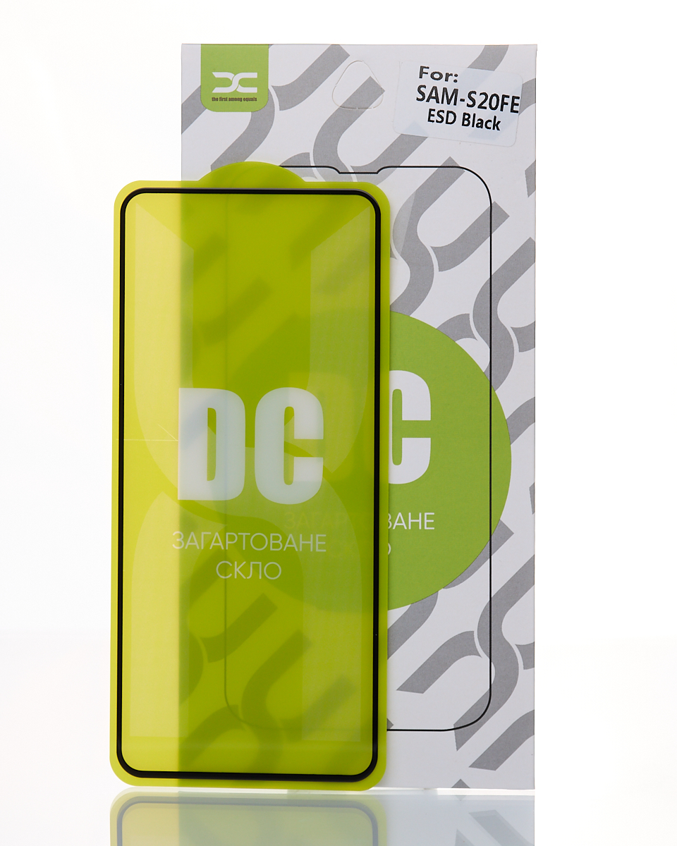 Защитное стекло DC для Samsung S20 FE черный
