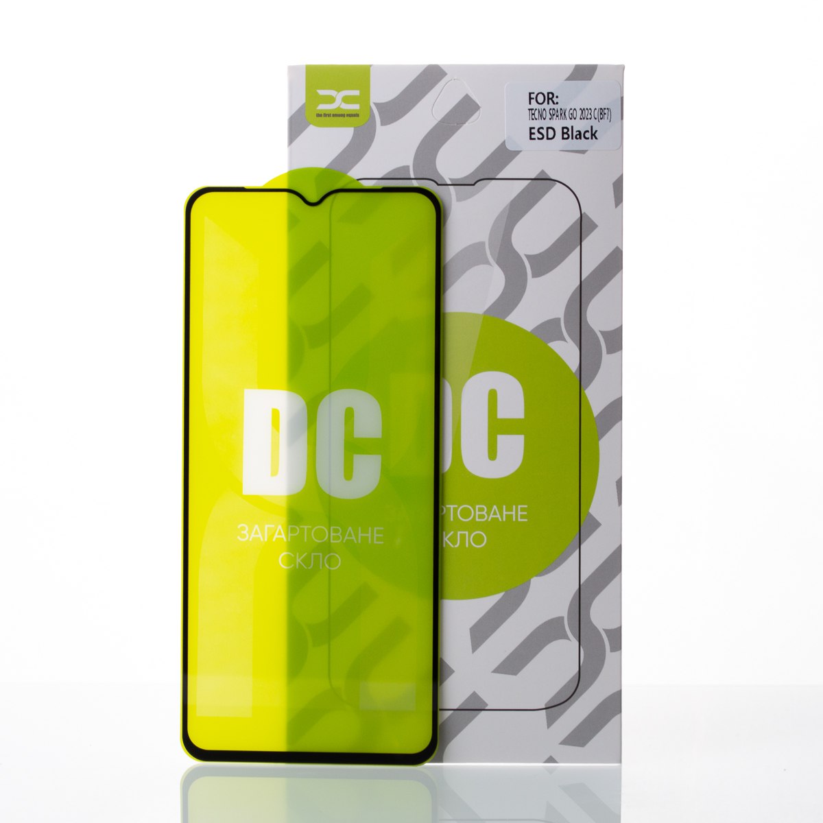 Защитное стекло DC для Tecno Spark Go 2023 черный