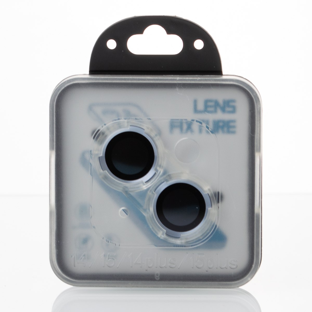 Защитное стекло для камеры DARK (BOX) iPhone 14 / iPhone 14 Plus / iPhone 15 / iPhone 15 Plus голубой